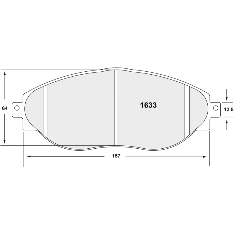 Sprint / medium distance compound with good bite. Race brake pads - Audi / Seat / Skoda / VW
front brake pad